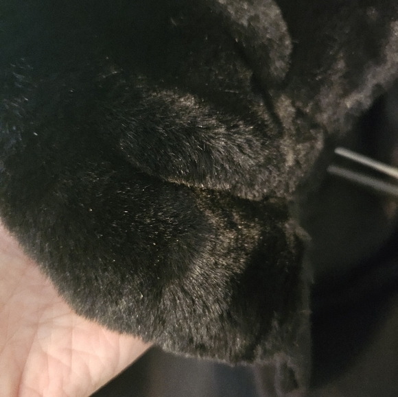 Womens Albert Nipon long wool coat/ jacket with fox fur collar NWT sz 14 - Picture 6 of 8